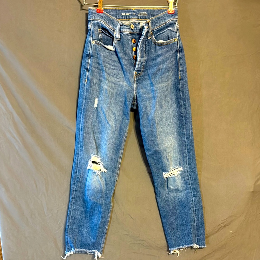 Old Navy High-Rise Blue Jeans